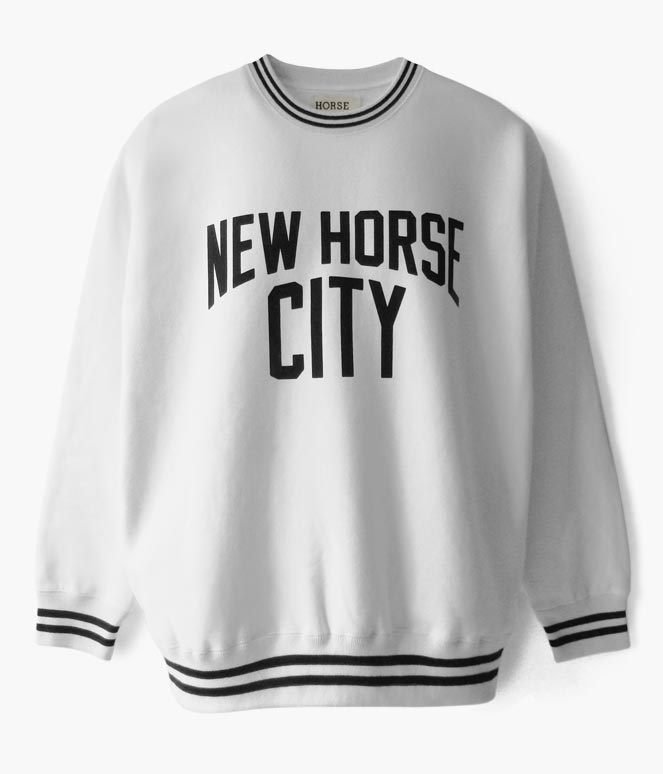 New Horse City Sweat Shirts White