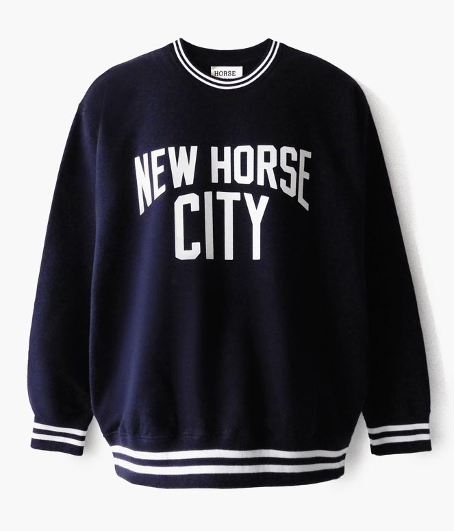 New Horse City Sweat Shirts Navy